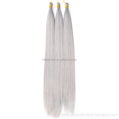 Wholesale 20 Inch smooth Braids Synthetic Hair black mix color box Bulk Jumbo bone straight hair bundle